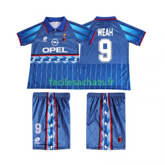Maillot AC Milan WEAH 9 Retro 1995 1996 Extérieur Enfant MC