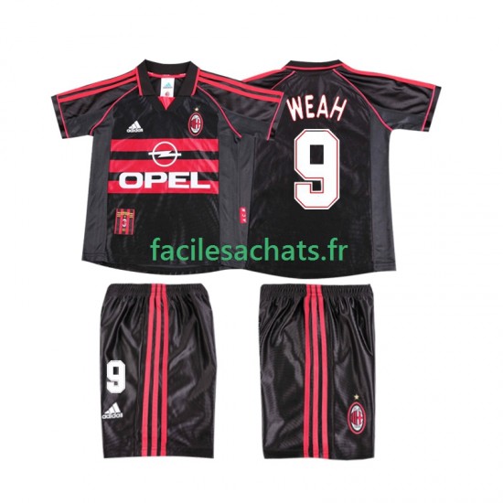 Maillot AC Milan WEAH 9 Retro 1998 1999 3ème Enfant MC