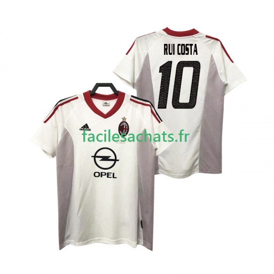Maillot AC Milan rui costa 10 Retro 2004 2005 Extérieur Homme MC