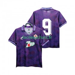 Maillot Fiorentina 9 Retro 1992 1993 Domicile Homme MC