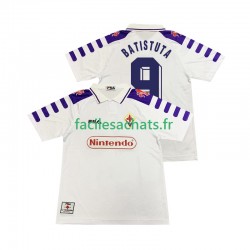 Maillot Fiorentina BASTUTA 9 Retro 1998 1999 Extérieur Homme MC
