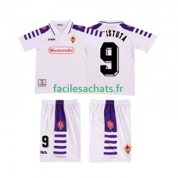 Maillot Fiorentina BASTUTA 9 Retro 1998 1999 Extérieur Enfant MC