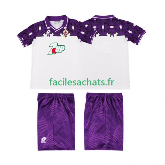Maillot Fiorentina Retro 1992 1993 Extérieur Enfant MC