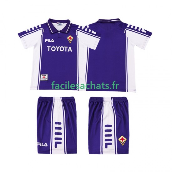 Maillot Fiorentina Retro 1999 2000 Domicile Enfant MC