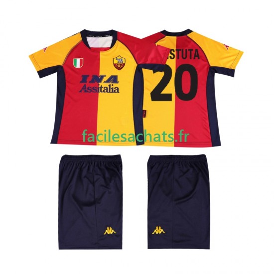 Maillot AS Rome Batistuta 20 Retro 2000 2001 Domicile Enfant MC