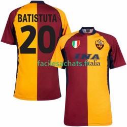 Maillot AS Rome Batistuta 20 Retro 2000 2001 Domicile Homme MC