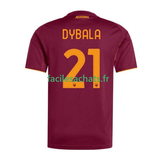 Maillot AS Rome Dybala 21 2025-2026 Domicile Homme MC