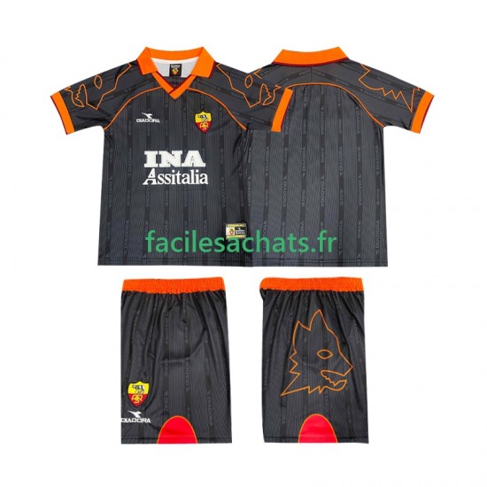 Maillot AS Rome Retro 1999 2000 Extérieur Enfant MC
