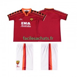 Maillot AS Rome Retro 1998 1999 Domicile Enfant MC