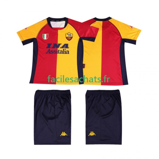 Maillot AS Rome Retro 2001 Domicile Enfant MC