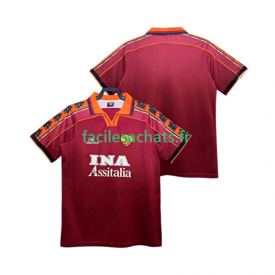 Maillot AS Rome Retro 1998 1999 Domicile Homme MC