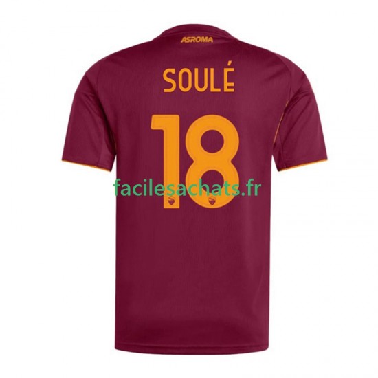 Maillot AS Rome Soule 18 2025-2026 Domicile Homme MC