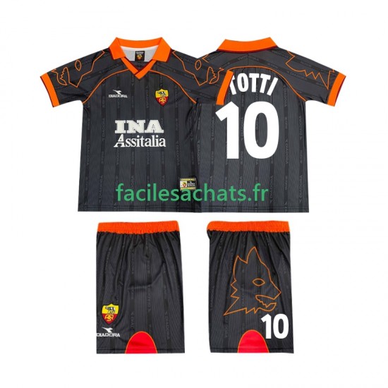 Maillot AS Rome TOTTI 10 Retro 1999 2000 Extérieur Enfant MC