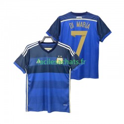 Maillot Argentine DI MARIA 7 Retro 2014 Extérieur Homme MC