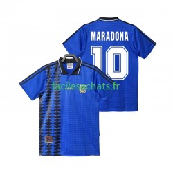 Maillot Argentine MARADONA 10 Retro 1994 Extérieur Homme MC