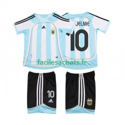 Maillot Argentine RIQUELME 10 Retro 2006 2007 Domicile Enfant MC