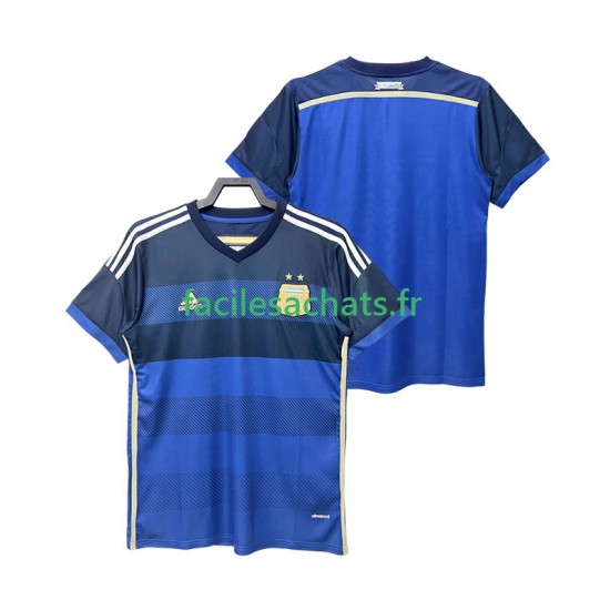 Maillot Argentine Retro 2014 Extérieur Homme MC