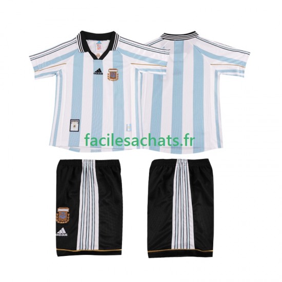 Maillot Argentine Retro 1998 Domicile Enfant MC