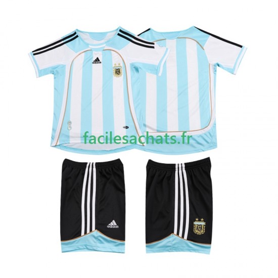 Maillot Argentine Retro 2006 2007 Domicile Enfant MC