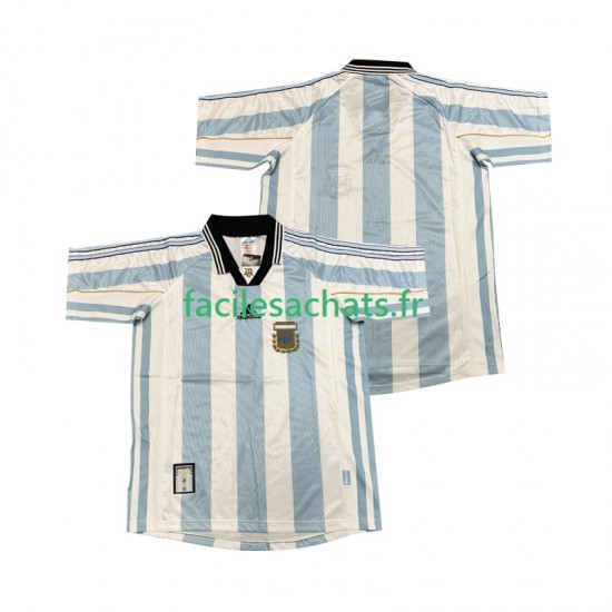 Maillot Argentine Retro 1998 Domicile Homme MC