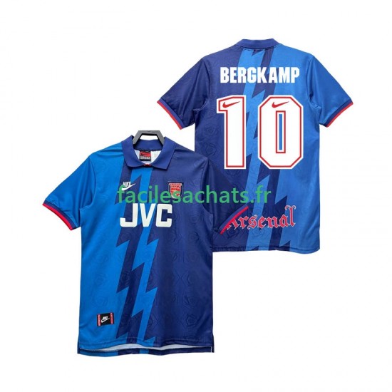 Maillot Arsenal BERGKAMP 10 Retro 1995 1996 Extérieur Homme MC