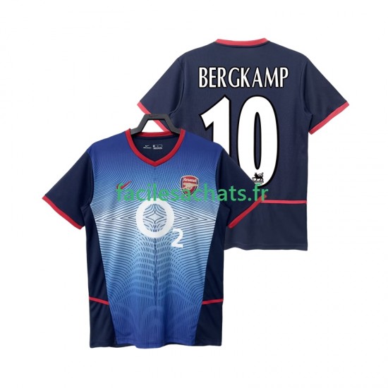 Maillot Arsenal BERGKAMP 10 Retro 2002 2004 Extérieur Homme MC