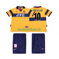 Maillot Arsenal BERGKAMP 10 Retro 1997 1999 Extérieur Enfant MC