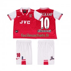 Maillot Arsenal BERGKAMP 10 Retro 1996 1997 Domicile Enfant MC