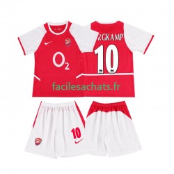 Maillot Arsenal BERGKAMP 10 Retro 2002 2003 Domicile Enfant MC