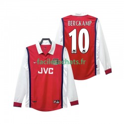 Maillot Arsenal BERGKAMP 10 Retro 1998 1999 Domicile Homme ML