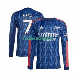 Maillot Arsenal Bukayo Saka 7 2025-2026 Extérieur Homme ML