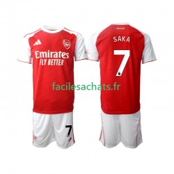 Maillot Arsenal Bukayo Saka 7 2025-2026 Domicile Enfant MC