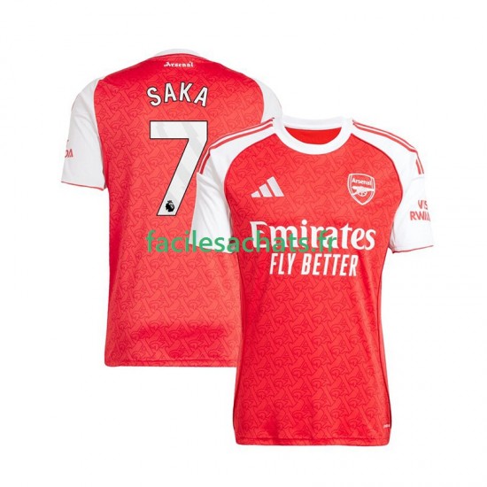 Maillot Arsenal Bukayo Saka 7 2025-2026 Domicile Homme MC