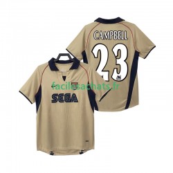 Maillot Arsenal CAMPBELL 23 Retro 2001 2002 Extérieur Homme MC
