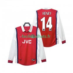 Maillot Arsenal Henry 14 Retro 1998 1999 Domicile Homme ML