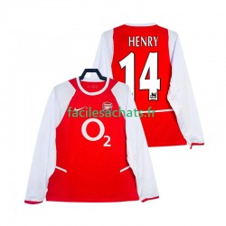 Maillot Arsenal Henry 14 Retro 2002 2003 Domicile Homme ML