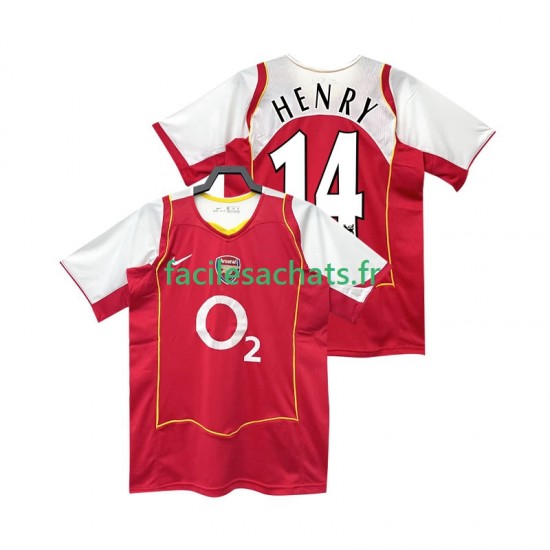 Maillot Arsenal Henry 14 Retro 2004 2005 Domicile Homme MC