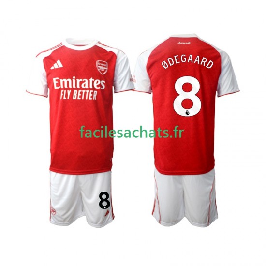Maillot Arsenal Martin Odegaard 8 2025-2026 Domicile Enfant MC