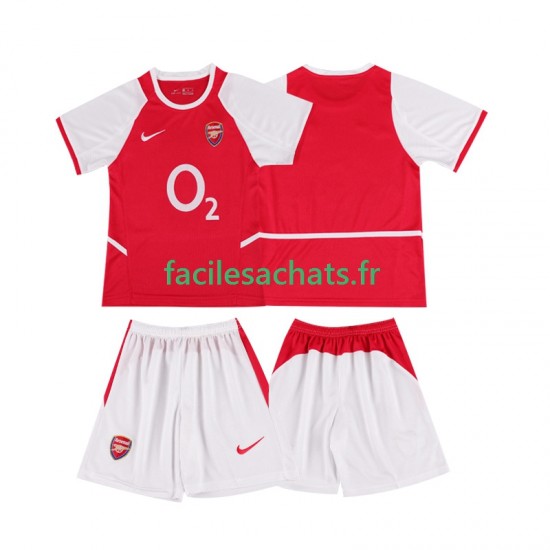 Maillot Arsenal Retro 2002 2003 Domicile Enfant MC