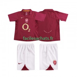 Maillot Arsenal Retro 2005 2006 Domicile Enfant MC