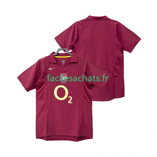 Maillot Arsenal Retro 2005 2006 Domicile Homme MC