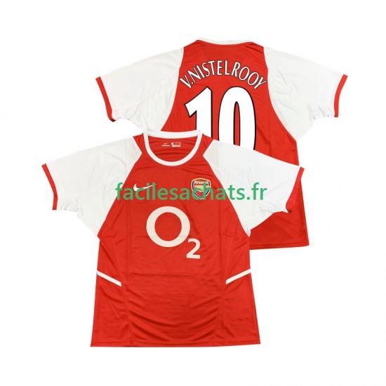 Maillot Arsenal Ruud van Nistelrooy 10 Retro 2002 2003 Domicile Homme MC