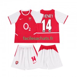 Maillot Arsenal Thierry Henry 14 Retro 2002 2003 Domicile Enfant MC
