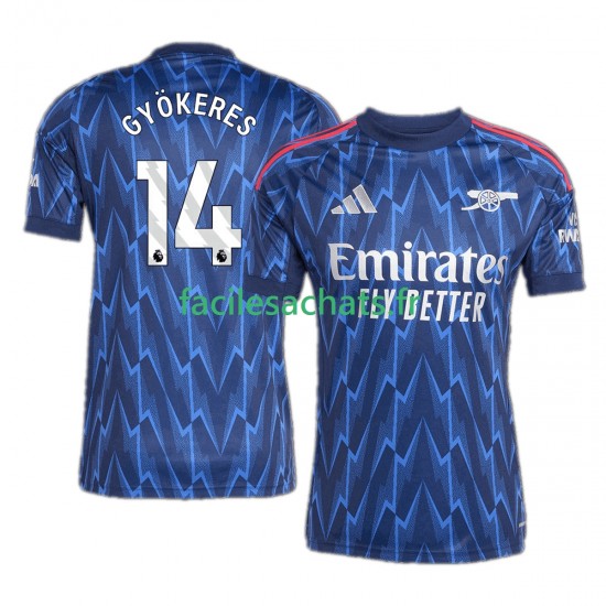 Maillot Arsenal Viktor Gyokeres 14 2025-2026 Extérieur Homme MC