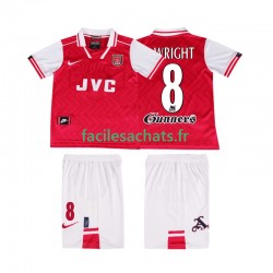 Maillot Arsenal WRIGHT 8 Retro 1996 1997 Domicile Enfant MC