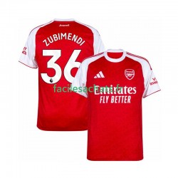 Maillot Arsenal Zubimendi 36 2025-2026 Domicile Homme MC