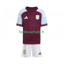 Maillot Aston Villa 2025-2026 Domicile Enfant MC