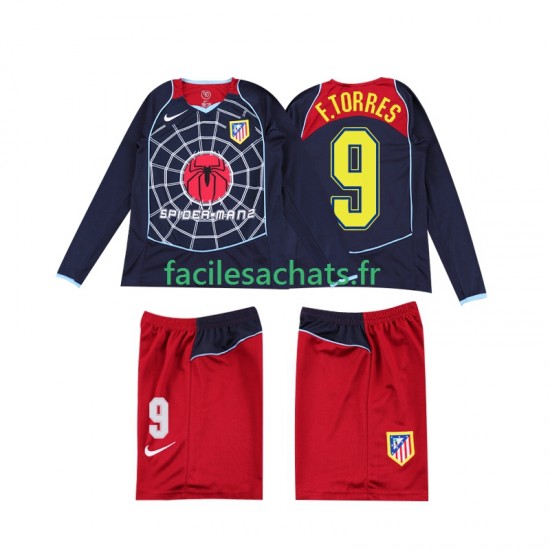 Maillot Atlético Madrid F TORRES 9 Retro 2004 2005 Extérieur Enfant ML