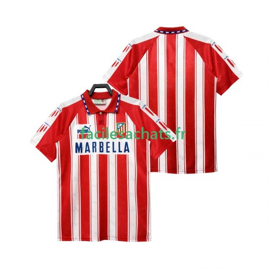 Maillot Atlético Madrid Retro 1994 1995 Domicile Homme MC
