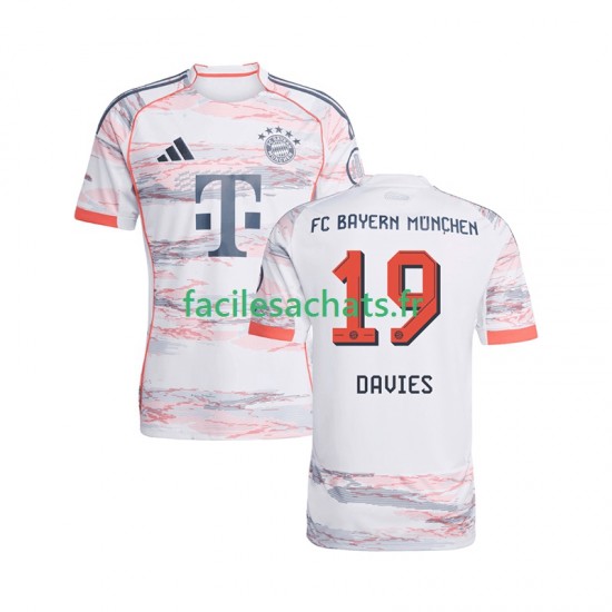 Maillot Bayern Munich Alphonso Davies 19 2025-2026 Extérieur Homme MC